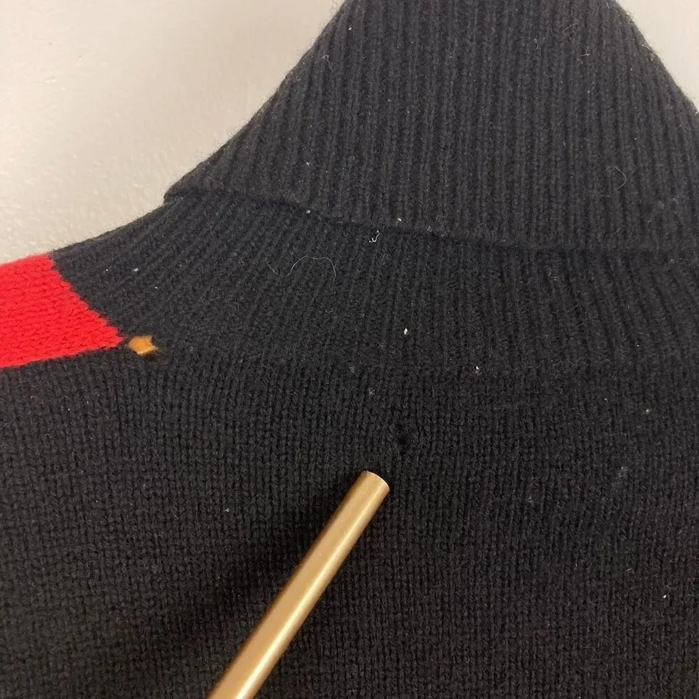 Vintage RARE Polo Ralph‎ Lauren Turtleneck Sweater 100% Lambswool Suicide Skier